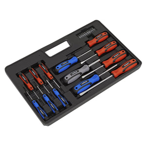 Sealey Soft Grip Screwdriver & Bit Set 23pc (Siegen)