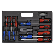 Load image into Gallery viewer, Sealey Soft Grip Screwdriver &amp; Bit Set 23pc (Siegen)
