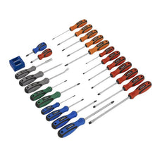 Load image into Gallery viewer, Sealey Soft Grip Screwdriver Set 24pc (Siegen)
