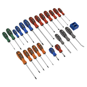 Sealey Soft Grip Screwdriver Set 24pc (Siegen)