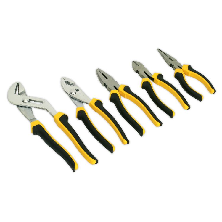 Sealey Comfort Grip Pliers Set 5pc (Siegen)