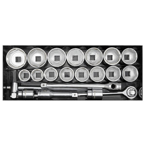 Sealey Socket Set 21pc 1" Sq Drive 6pt WallDrive Metric (Siegen)