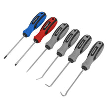 Load image into Gallery viewer, Sealey Mini Pick &amp; Screwdriver Set 6pc (Siegen)
