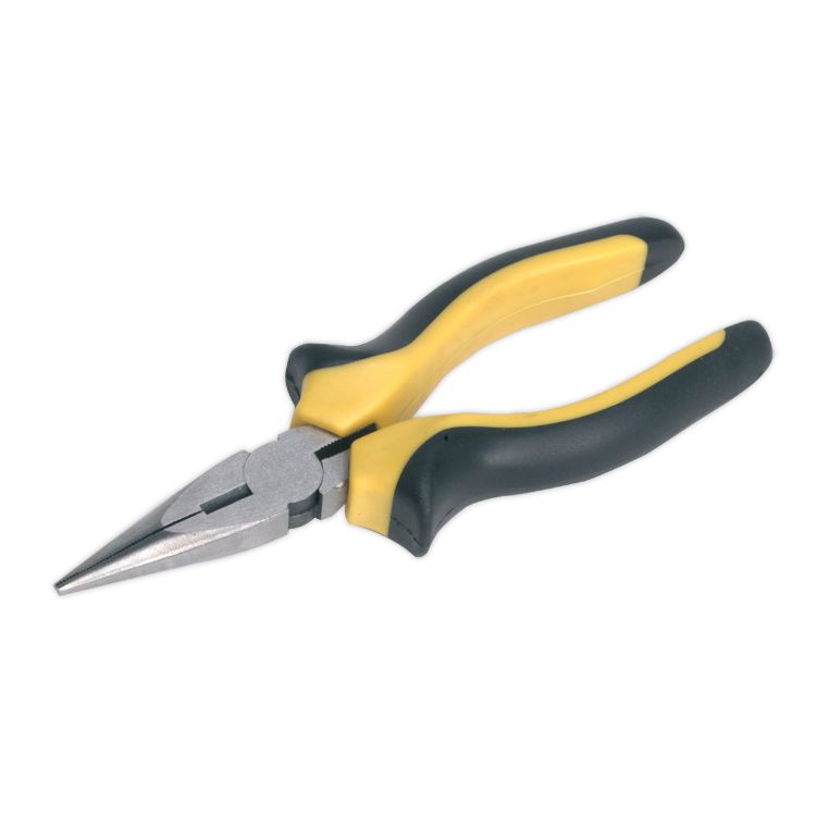 Sealey Long Nose Pliers 150mm - Comfort Grip (Siegen)