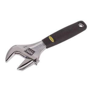 Sealey Adjustable Wrench 200mm (8") - Extra-Wide Jaw Capacity (Siegen)