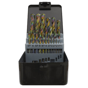 Sealey HSS Drill Bit Set 25pc Edge Ground - Metric DIN 338