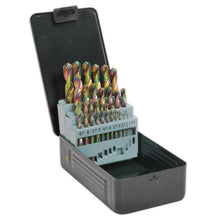 Load image into Gallery viewer, Sealey HSS Drill Bit Set 25pc Edge Ground - Metric DIN 338
