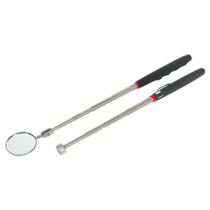 Sealey Telescopic Magnetic Pick-Up Tool & Inspection Mirror Set 2pc (Siegen)