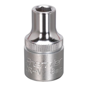 Sealey WallDrive Socket 8mm 1/2" Sq Drive - (Premier) - 6pt