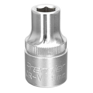 Sealey WallDrive Socket 9mm 1/2" Sq Drive - (Premier) - 6pt