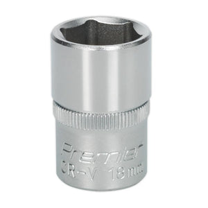 Sealey WallDrive Socket 18mm 1/2" Sq Drive - (Premier) - 6pt