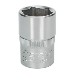 Sealey WallDrive Socket 19mm 1/2" Sq Drive - (Premier) - 6pt