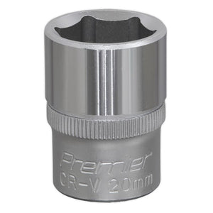 Sealey WallDrive Socket 20mm 1/2" Sq Drive - (Premier) - 6pt