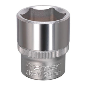 Sealey WallDrive Socket 25mm 1/2" Sq Drive - (Premier) - 6pt