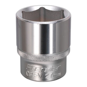 Sealey WallDrive Socket 27mm 1/2" Sq Drive - (Premier) - 6pt