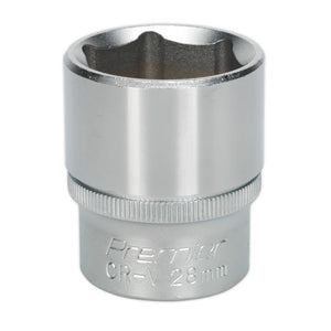 Sealey WallDrive Socket 28mm 1/2" Sq Drive - (Premier) - 6pt