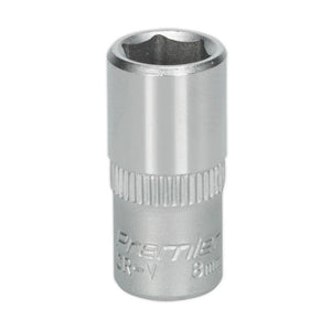 Sealey WallDrive Socket 8mm 1/4" Sq Drive - (Premier) - 6pt