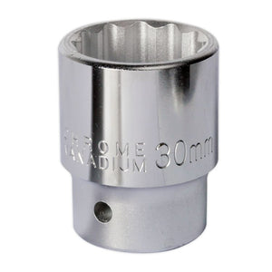 Sealey WallDrive Socket 30mm 3/4" Sq Drive - (Premier) - 6pt