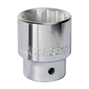 Sealey WallDrive Socket 33mm 3/4" Sq Drive - (Premier) - 6pt