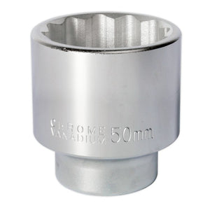 Sealey WallDrive Socket 50mm 3/4" Sq Drive - (Premier) - 6pt