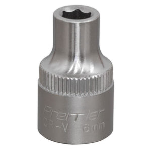 Sealey WallDrive Socket 6mm 3/8" Sq Drive - (Premier) - 6pt