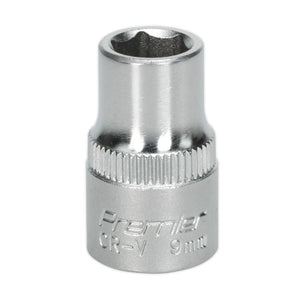 Sealey WallDrive Socket 9mm 3/8" Sq Drive - (Premier) - 6pt