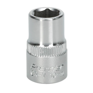 Sealey WallDrive Socket 10mm 3/8" Sq Drive - (Premier) - 6pt