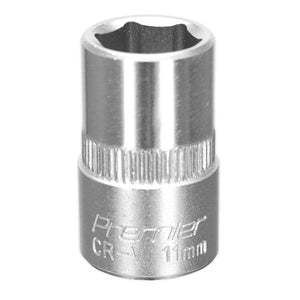 Sealey WallDrive Socket 11mm 3/8" Sq Drive - (Premier) - 6pt