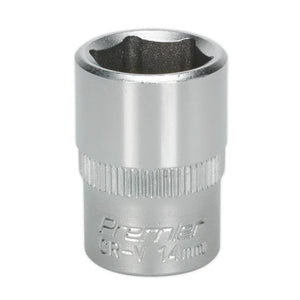 Sealey WallDrive Socket 14mm 3/8" Sq Drive - (Premier) - 6pt