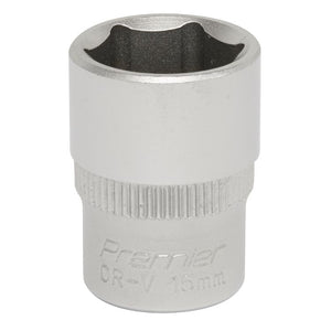 Sealey WallDrive Socket 15mm 3/8" Sq Drive - (Premier) - 6pt