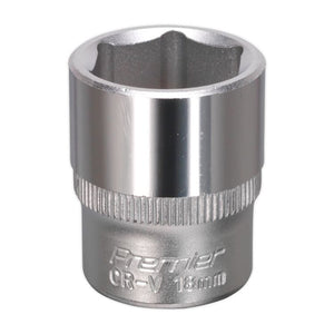 Sealey WallDrive Socket 18mm 3/8" Sq Drive - (Premier) - 6pt