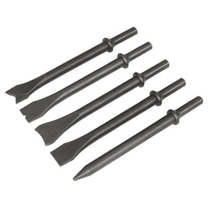 Sealey Air Hammer Chisel Set 5pc 170mm .401" Shank