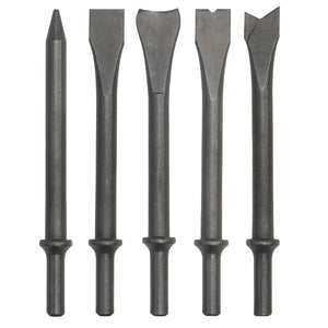 Sealey Air Hammer Chisel Set 5pc 170mm .401" Shank