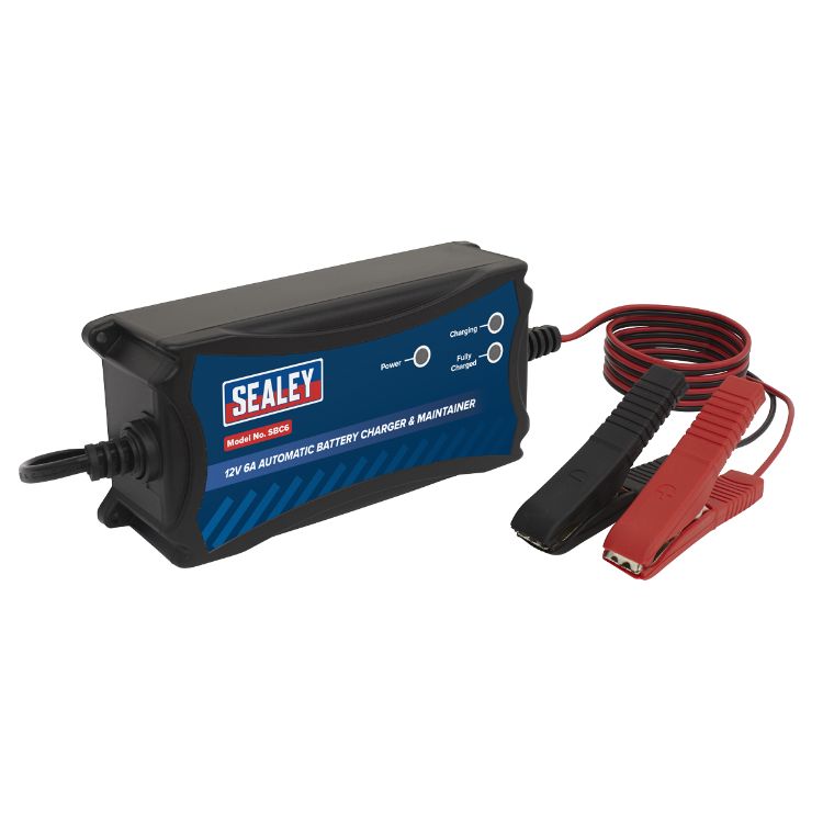 Sealey Battery Maintainer Charger 12V 6A Fully Automatic