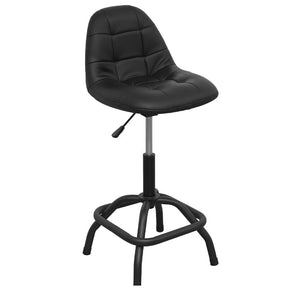 Sealey Workshop Stool Pneumatic, Adjustable Height Swivel Seat & Back Rest (660-800mm)