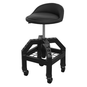 Sealey Creeper Stool Pneumatic, Adjustable Height Swivel Seat & Back Rest (570-710mm)