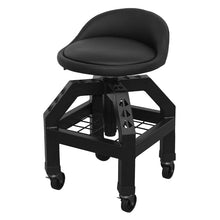 Load image into Gallery viewer, Sealey Creeper Stool Pneumatic, Adjustable Height Swivel Seat &amp; Back Rest (570-710mm)
