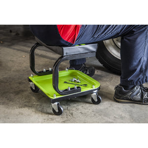 Sealey Mechanic's Utility Seat Deluxe - Hi-Vis Green