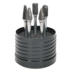 Sealey Tungsten Carbide Rotary Burr Set 5pc