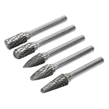 Load image into Gallery viewer, Sealey Tungsten Carbide Rotary Burr Set 5pc
