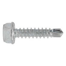 Load image into Gallery viewer, Sealey Self-Drilling Screw 4.2 x 19mm Hex Head Zinc - Pack of 100
