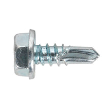 Load image into Gallery viewer, Sealey Self-Drilling Screw 4.8 x 13mm Hex Head Zinc - Pack of 100
