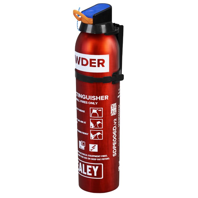 Sealey Fire Extinguisher 0.6kg Dry Powder - Disposable