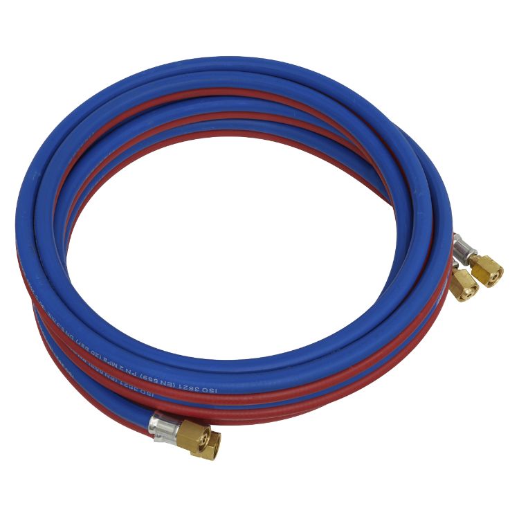 Sealey 5M Twin Rubber Hose Set Oxyacetylene