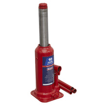 Load image into Gallery viewer, Sealey Bottle Jack 10 Tonne (Min/Max Height - 222/447mm)
