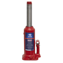 Load image into Gallery viewer, Sealey Bottle Jack 10 Tonne (Min/Max Height - 222/447mm)
