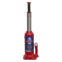 Load image into Gallery viewer, Sealey Bottle Jack 10 Tonne (Min/Max Height - 222/447mm)
