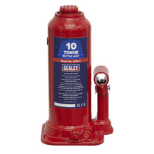 Load image into Gallery viewer, Sealey Bottle Jack 10 Tonne (Min/Max Height - 222/447mm)
