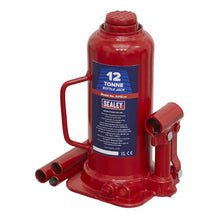 Load image into Gallery viewer, Sealey Bottle Jack 12 Tonne (Min/Max Height - 227/457mm)
