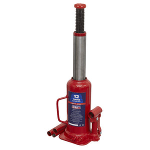 Sealey Bottle Jack 12 Tonne (Min/Max Height - 227/457mm)